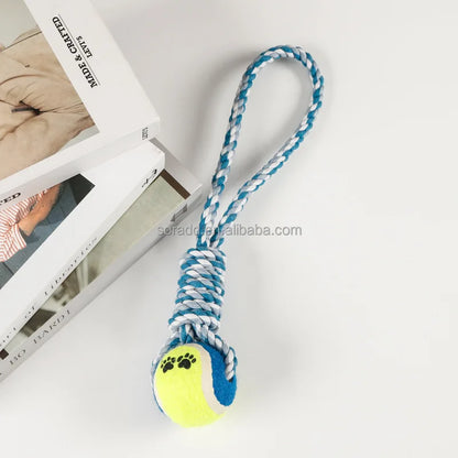 Durable Nylon Dog Interactive Dumbbell Shaped Knot Rope Combination Aggressive Dog Rope Toy Molar CHEW Toy Cotton Dog Toy Rope