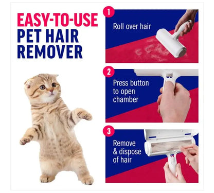 Self-Cleaning Dog Cat Hair Lint Roller Pet Hair Remover Roller for Small Animals Hair Remover Pet