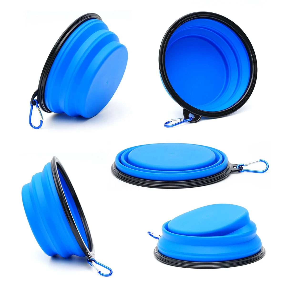 Wholesale 12Oz 34Oz BPA Free Outdoor Portable Foldable Collapsible Silicone Cat Dog Pet Travel Food Water Feeder Dish Bowl
