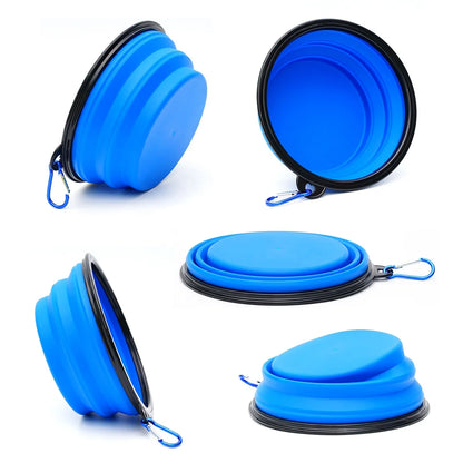 Wholesale 12Oz 34Oz BPA Free Outdoor Portable Foldable Collapsible Silicone Cat Dog Pet Travel Food Water Feeder Dish Bowl