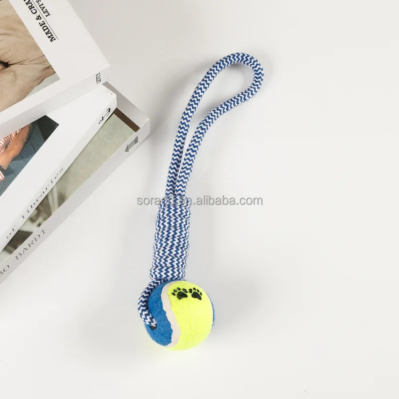 Durable Nylon Dog Interactive Dumbbell Shaped Knot Rope Combination Aggressive Dog Rope Toy Molar CHEW Toy Cotton Dog Toy Rope