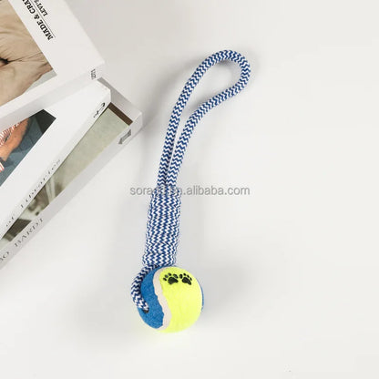 Durable Nylon Dog Interactive Dumbbell Shaped Knot Rope Combination Aggressive Dog Rope Toy Molar CHEW Toy Cotton Dog Toy Rope