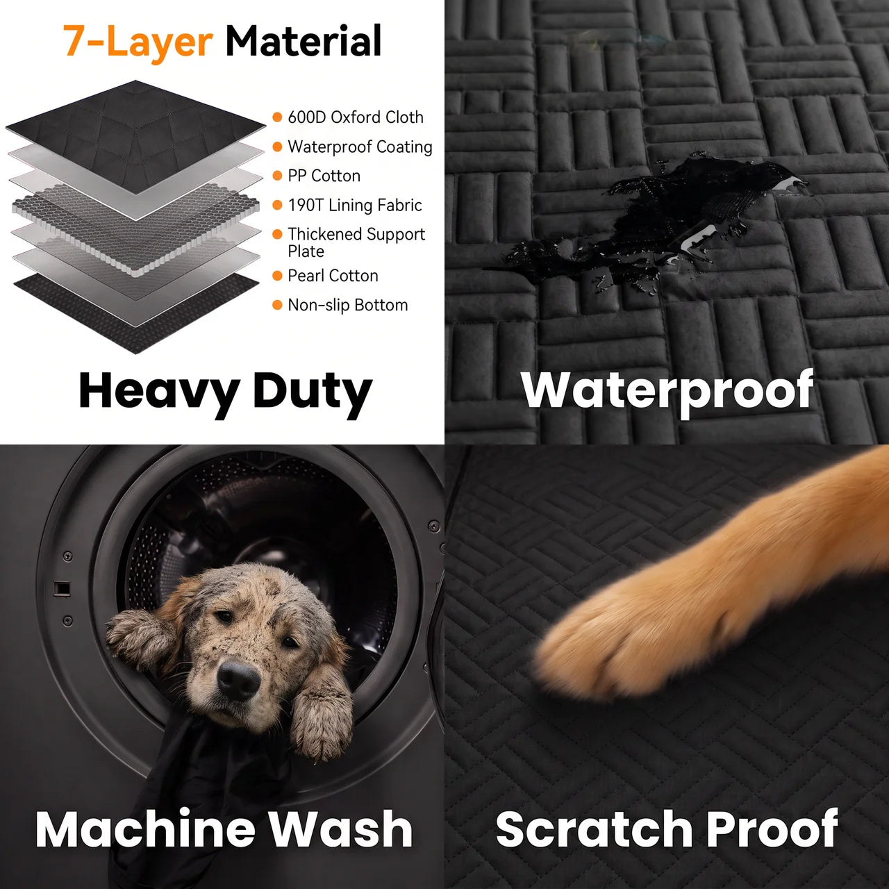 SteadyPaws - Dog Car Seat Waterproof Cover 2.0